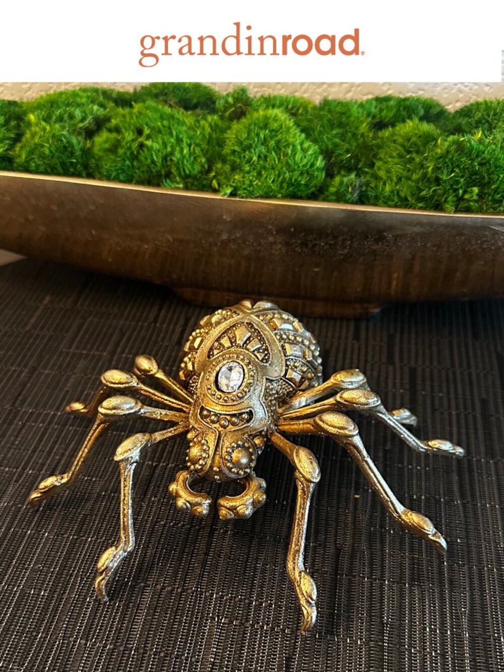 *RARE* Grandin Road Bejeweled Spider, Tarantula, EUC Like New, Halloween